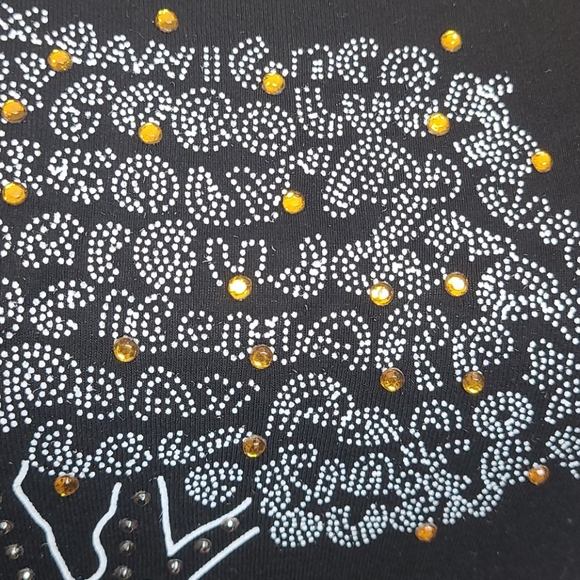 D&G t-shirt black with crystals and lace back - Picture 3 of 12